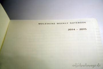 Wochenkalender von Moleskine